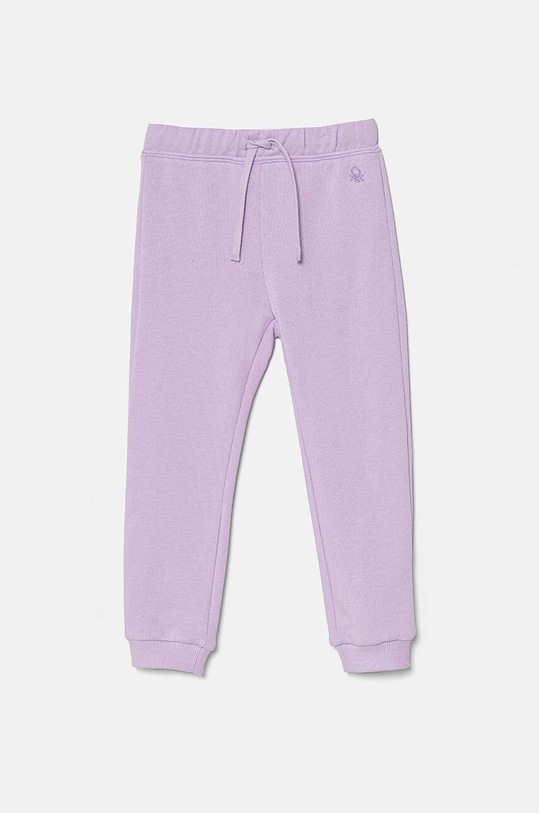 United Colors of Benetton spodnie dresowe bawełniane dziecięce bawełna fioletowy 3J70GF01N.G.P.Seasonal