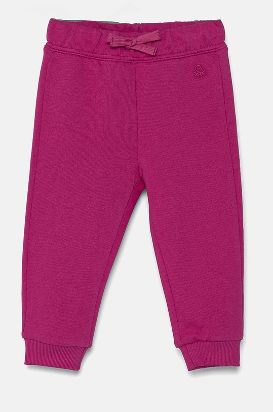 United Colors of Benetton spodnie dresowe bawełniane dziecięce bawełna różowy 3J70GF01N.G.P.Seasonal