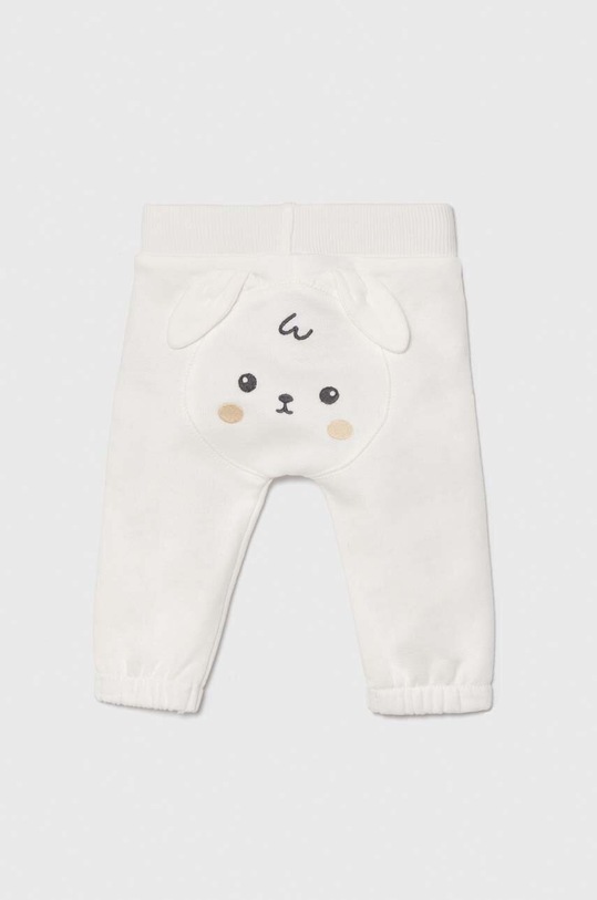 Βρεφικό βαμβακερό φούτερ United Colors of Benetton απλικέ λευκό 3J70AF01T.W.Seasonal