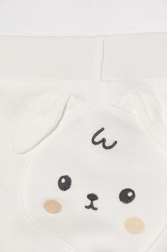 Κοριτσίστικα Βρεφικό βαμβακερό φούτερ United Colors of Benetton 3J70AF01T.W.Seasonal λευκό