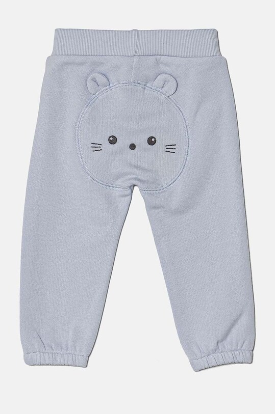 Хлопковые штаны для младенцев United Colors of Benetton 3J70AF01T.W.Seasonal голубой AW24