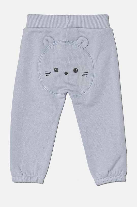 United Colors of Benetton spodnie dresowe bawełniane niemowlęce 3J70AF01T.W.Seasonal niebieski AW24