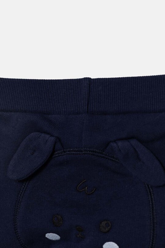 Fete United Colors of Benetton pantaloni de trening din bumbac pentru bebeluși 3J70AF01T.W.Seasonal bleumarin