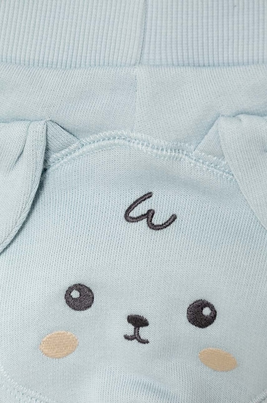 Дівчинка Бавовняні штани для немовлят United Colors of Benetton 3J70AF01T.W.Seasonal бірюзовий