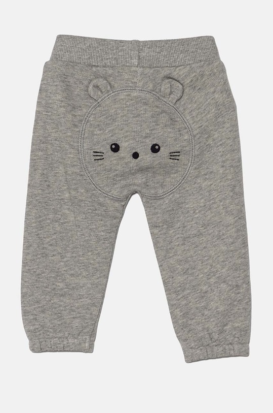 Detské bavlnené tepláky United Colors of Benetton 3J70AF01T.W.Seasonal sivá AW24