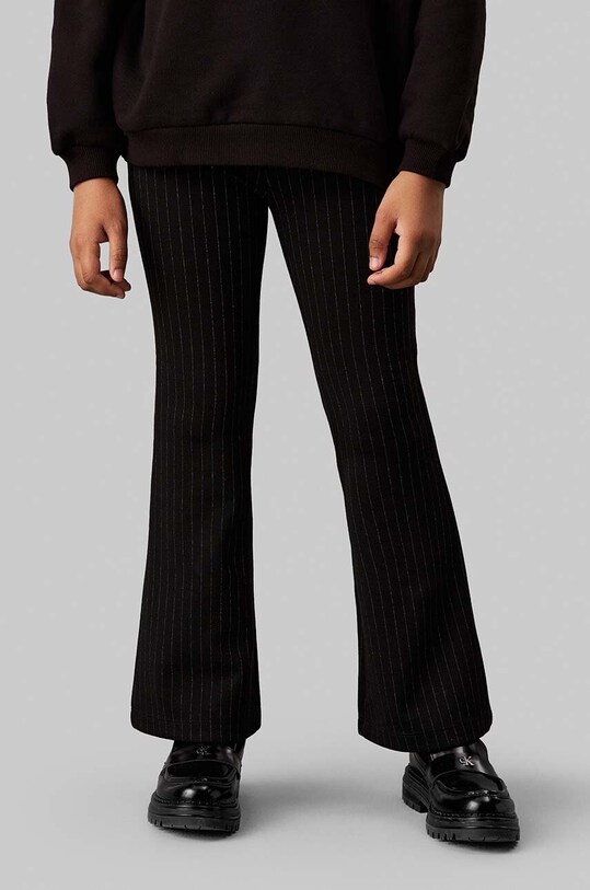 Детские брюки Calvin Klein Jeans PINSTRIPE FLARE IG0IG02734.9BYH. чёрный
