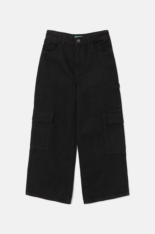 Дитячі джинси United Colors of Benetton з регулюванням чорний 4AW7CE035.G.Seasonal