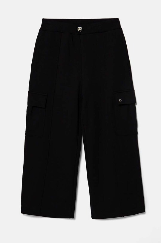 United Colors of Benetton pantaloni de trening din bumbac bumbac negru 33NVCF05D.G.Seasonal