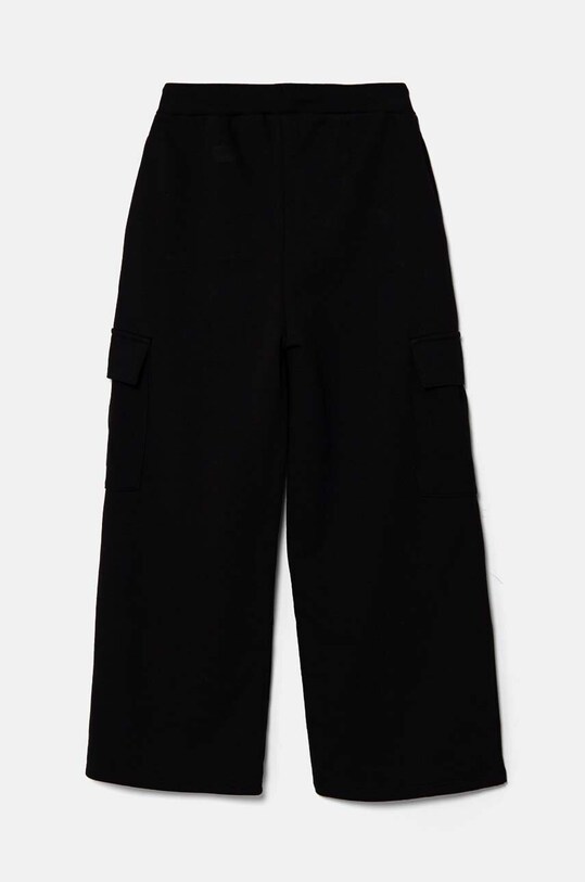 Βαμβακερό παντελόνι United Colors of Benetton 33NVCF05D.G.Seasonal μαύρο AW24