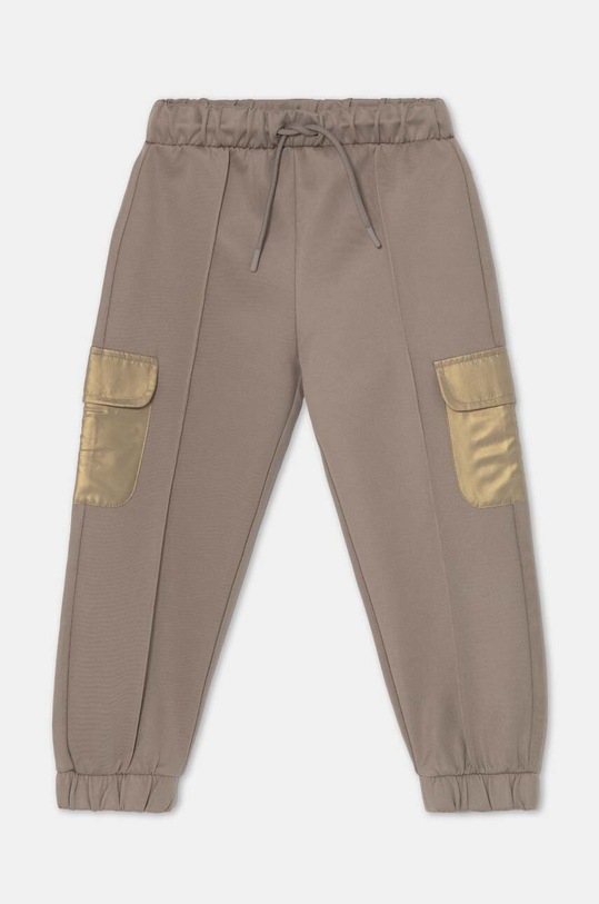 Detské tepláky United Colors of Benetton s elastanom béžová 34JZGF043.P.Seasonal