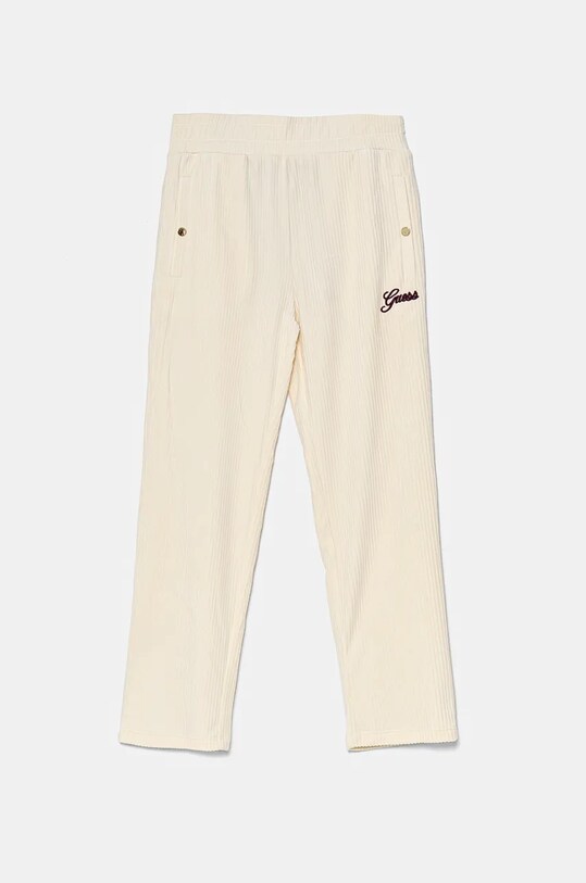 Guess pantaloni de trening din velur pentru copii tricotaj bej J4BQ13.KCH92.9BYH