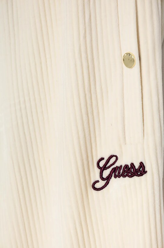 Fete Guess pantaloni de trening din velur pentru copii J4BQ13.KCH92.9BYH bej