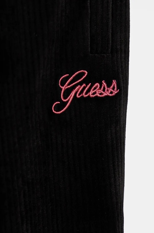 Dziewczynka Guess spodnie dresowe welurowe dziecięce J4BQ13.KCH92.9BYH czarny