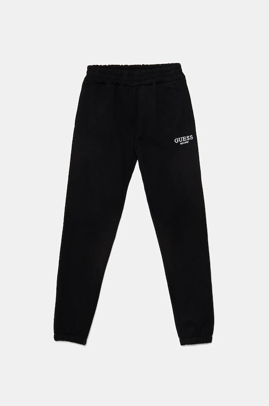 Guess spodnie dresowe bawełniane dziecięce bawełna czarny J4BQ17.KAV33.9BYH