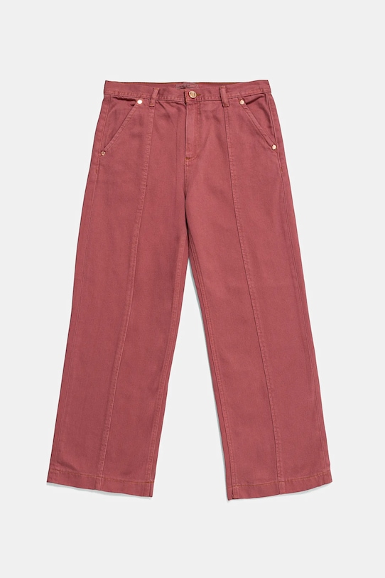 Dječje pamučne hlače Guess pamuk roza J4BB07.WFUL0.9BYH