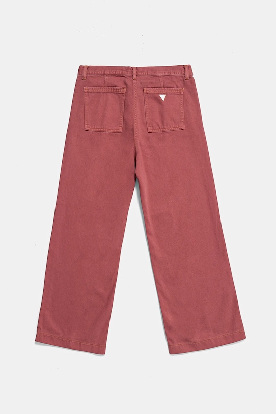 Dječje pamučne hlače Guess J4BB07.WFUL0.9BYH roza AW24