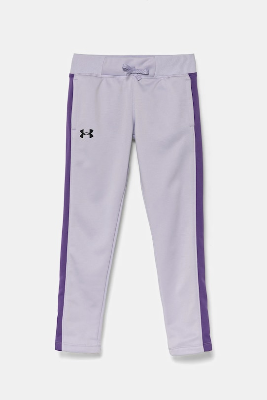 Under Armour pantaloni de trening pentru copii Fleece Pants tricotaj violet 1356489