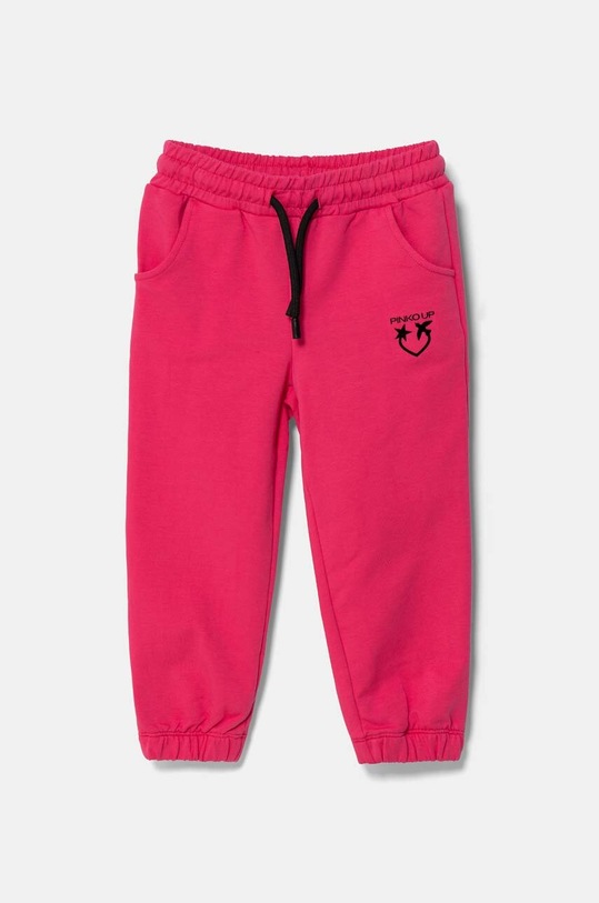 Pinko Up spodnie dresowe dziecięce dzianina różowy F4PIBGFP184