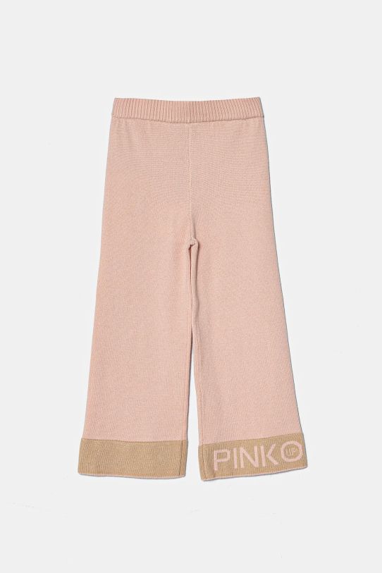 Pinko Up pantaloni copii tricotaj roz F4PIBGPA129