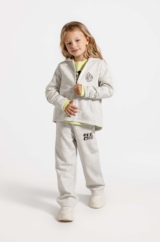 Coccodrillo pantaloni de trening pentru copii tricotaj gri ZC4120201CGK