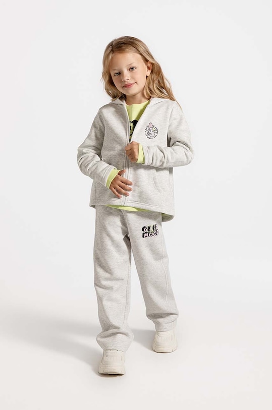 Dječji donji dio trenirke Coccodrillo pletivo siva ZC4120201CGK