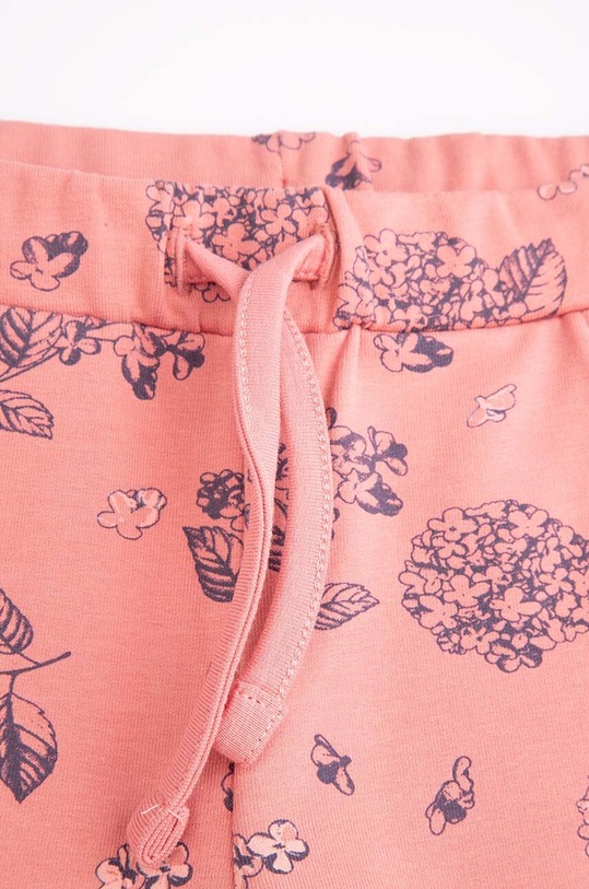 Dziewczynka Coccodrillo spodnie dresowe bawełniane niemowlęce ZC4120102FGN różowy