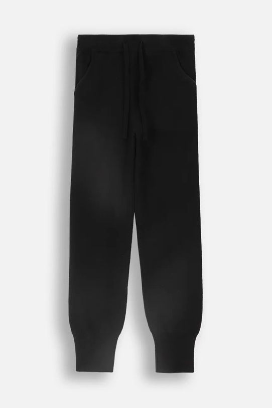 Coccodrillo pantaloni de trening pentru copii tricotaj negru ZC4121001MGJ