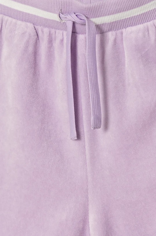 DÍVKA Dětské velurové tepláky United Colors of Benetton 3UK0CF057.G.Seasonal fialová