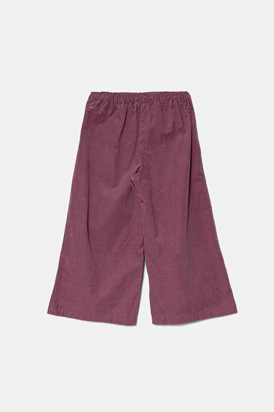 Детские вельветовые брюки United Colors of Benetton 4O5GGF025.P.Seasonal фиолетовой AW24