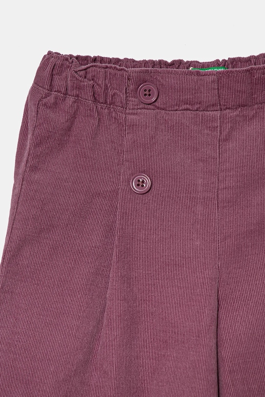 Fete United Colors of Benetton pantaloni din catifea pentru copii 4O5GGF025.P.Seasonal violet