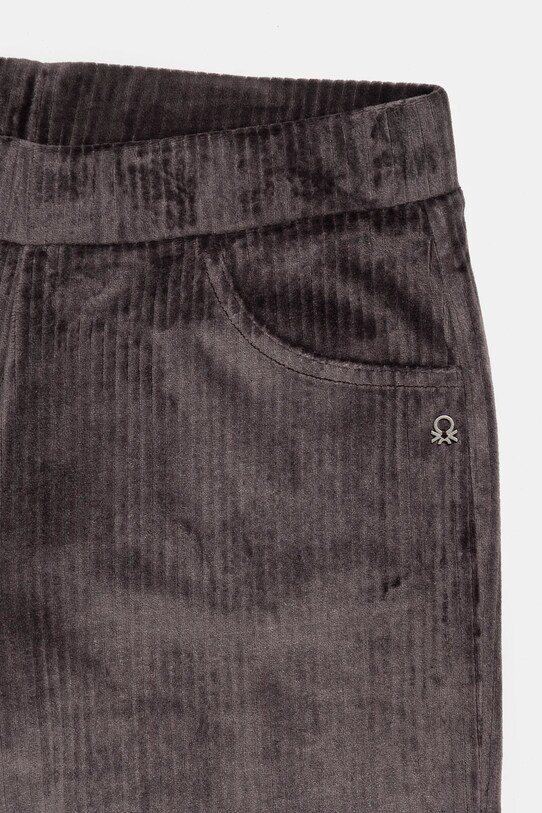 Dziewczynka United Colors of Benetton spodnie welurowe dziecięce 37JBCF05J.G.Seasonal szary
