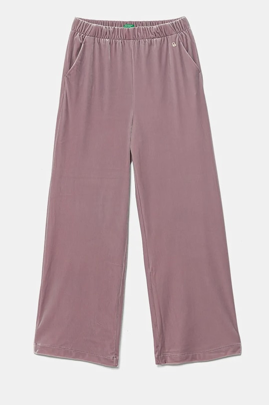 United Colors of Benetton spodnie dresowe dzianina różowy 4RLTCF041.G.Seasonal