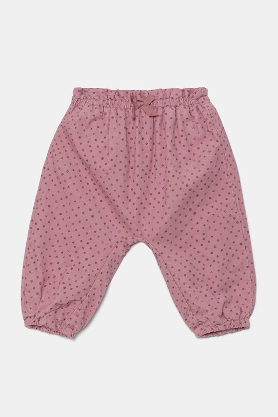 United Colors of Benetton pantaloni din bumbac pentru bebeluși bumbac roz 40CYAF01D.G.W.Seasonal