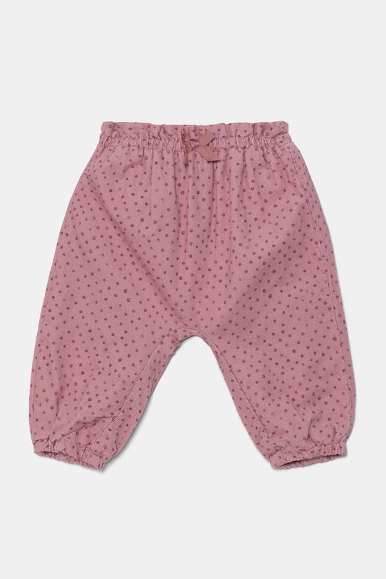 Дитячі бавовняні штанці United Colors of Benetton бавовна рожевий 40CYAF01D.G.W.Seasonal