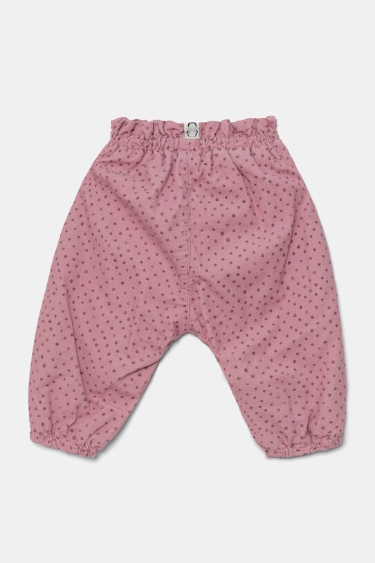United Colors of Benetton pantaloni din bumbac pentru bebeluși 40CYAF01D.G.W.Seasonal roz AW24