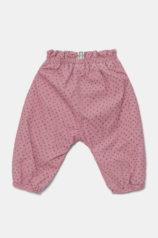 Дитячі бавовняні штанці United Colors of Benetton 40CYAF01D.G.W.Seasonal рожевий AW24