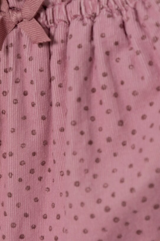 Fete United Colors of Benetton pantaloni din bumbac pentru bebeluși 40CYAF01D.G.W.Seasonal roz
