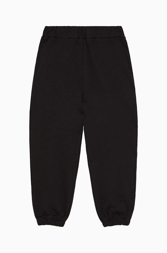 Patrizia Pepe pantaloni de trening din bumbac pentru copii J046 bumbac negru 7P0354