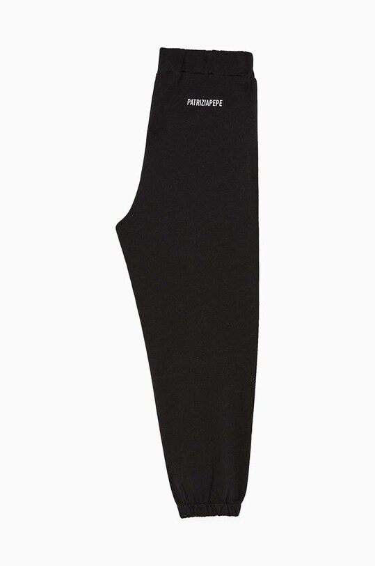 Patrizia Pepe pantaloni de trening din bumbac pentru copii J046 7P0354 negru AW24