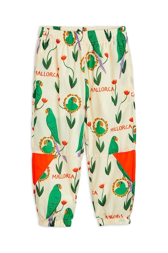 Детские спортивные штаны Mini Rodini Parrots 2463010000 бежевый AW24