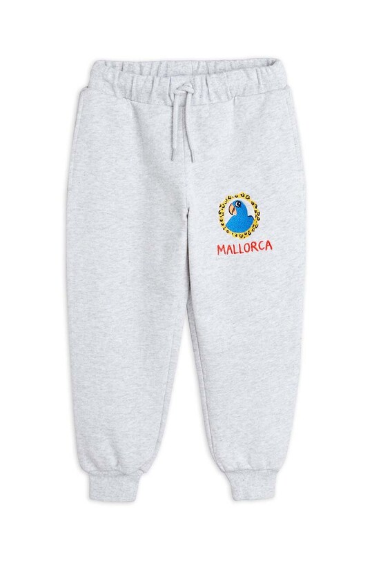Mini Rodini spodnie dresowe bawełniane dziecięce Parrot 2463011594 szary AW24