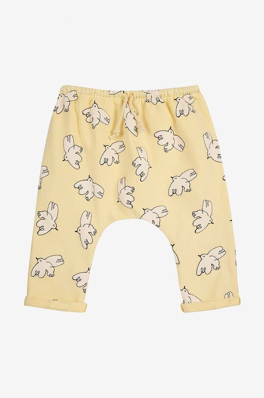 Дитячі спортивні штани Bobo Choses Freedom Bird бавовна жовтий 224AB058