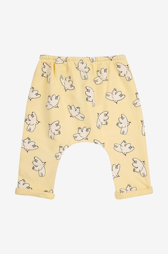 Дитячі спортивні штани Bobo Choses Freedom Bird 224AB058 жовтий AW24