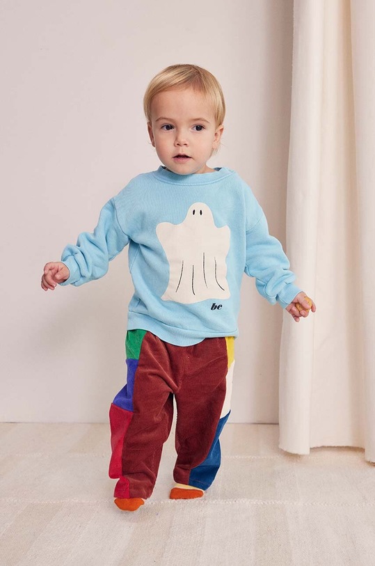 Bobo Choses pantaloni de trening pentru bebeluși tricotaj maro 224AB072