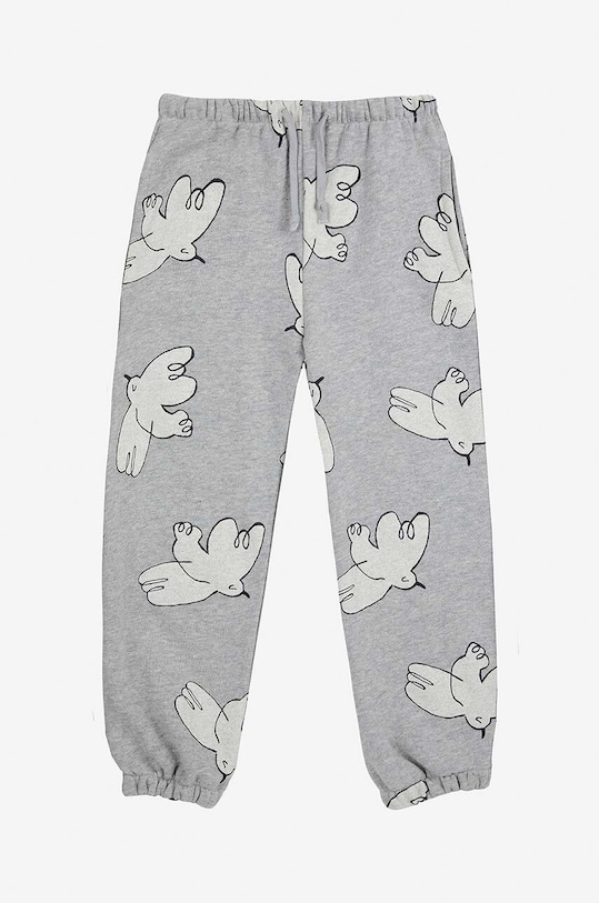 Bobo Choses pantaloni de trening pentru copii Freedom Bird 224AC077 gri AW24