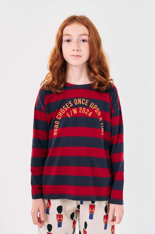 Bobo Choses pantaloni de trening din bumbac pentru copii Little Tin Soldier 224AC079