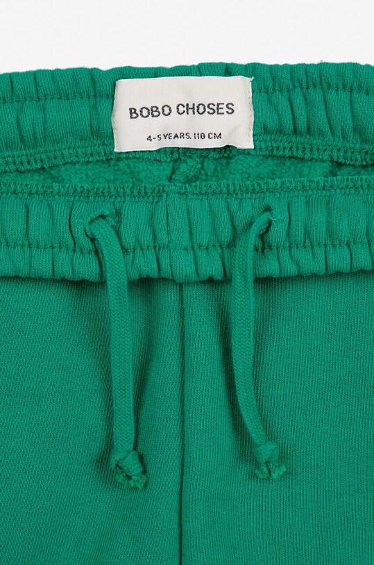 Детские хлопковые штаны Bobo Choses 224AC082 зелёный