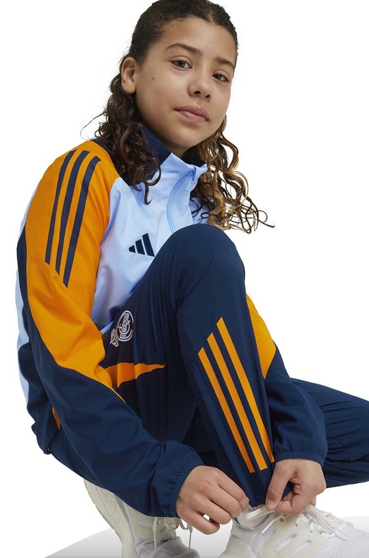 adidas Performance pantaloni de trening pentru copii REAL PRE PNT IT5149 bleumarin