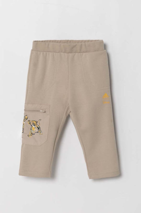 Dětské tepláky adidas LK DY LK PNT IV9642 béžová AW24