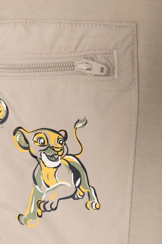 Dětské tepláky adidas LK DY LK PNT béžová IV9642